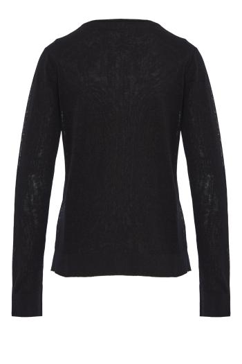 Jheel linen-blend cardigan in black 