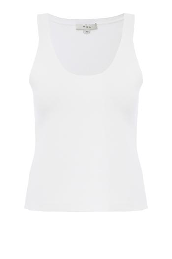 Jersey tank top in white 