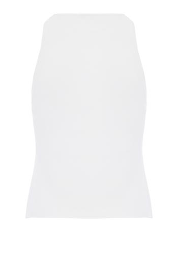 Jersey tank top in white 