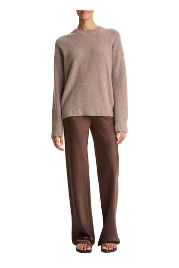Boiled cashmere sweater in dove
