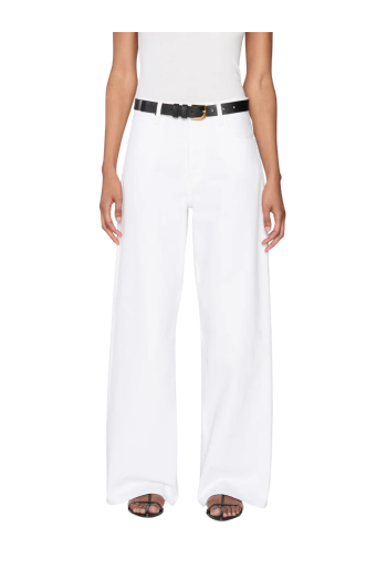 The Loose wide-leg jeans in white