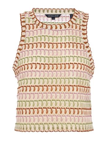 Rhett crochet tank top in deep ochre