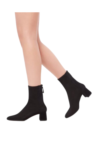 Saint Honoré 50 suede ankle boots in black