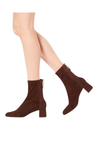 Saint Honoré 50 suede ankle boots in espresso