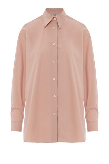 Cotton-poplin shirt in piggy