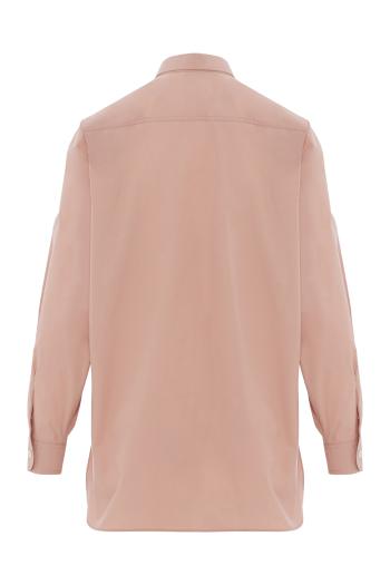 Cotton-poplin shirt in piggy