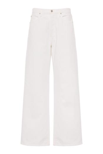 The Loose wide-leg jeans in white