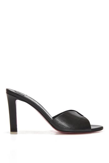 Fanny Slide 85 leather mules in black