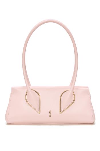 Venus baguette leather bag in poupée