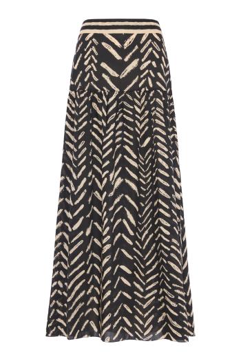 Rituales cotton skirt in black