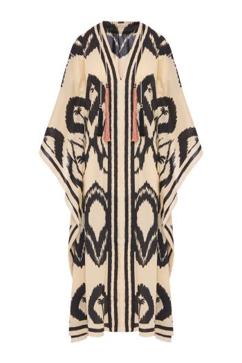 The Wind of Palms cotton tunic dress in ecru