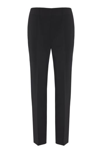 Cigarette leg tailored pants in black