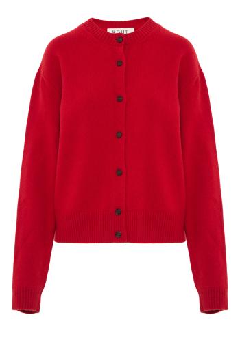 Classic cardigan in red