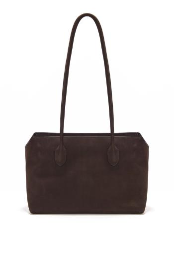 Terasse suede should bag in ebony