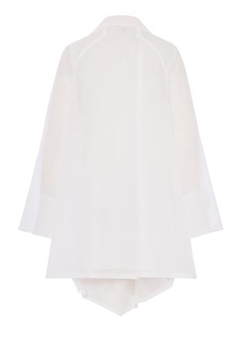 Atlas cotton coat in white