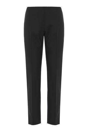 Wool tailored trousers in black