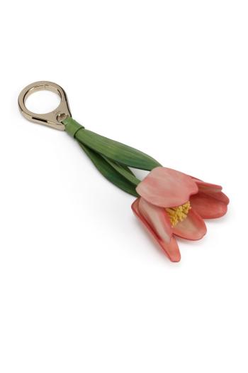 Tulip bag charm in pink