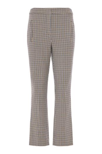 Arte houndstooth cropped pants in navy