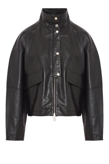 Suzanne leather jacket in black