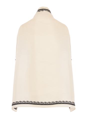 Olla silk scarf in white