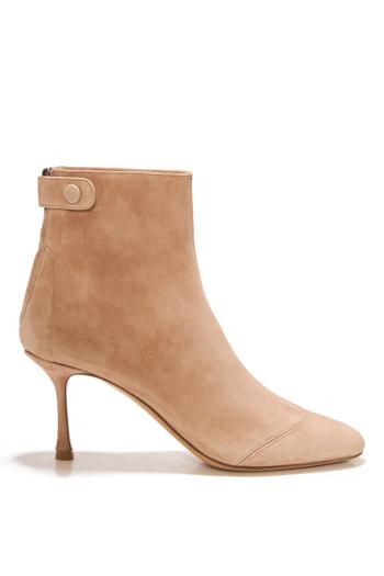 75 suede ankle booties in cest