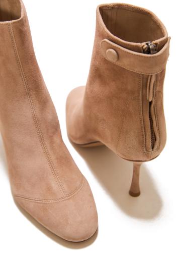 75 suede ankle booties in cest