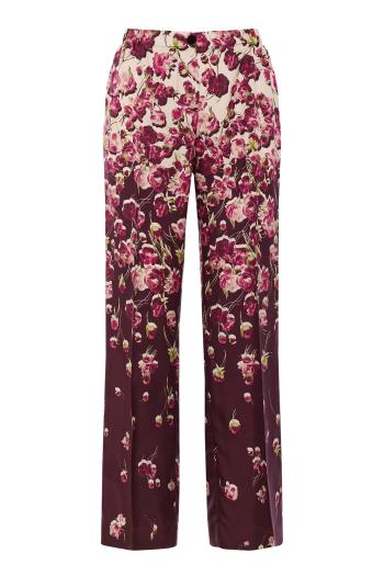 Etere silk pajama pants in bordeaux