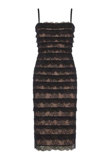 The Dara midi dress in black