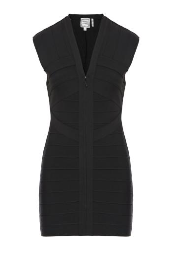The Champagne mini dress in black