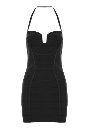 The Holly mini dress in black