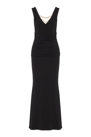 The Paulina gown in black