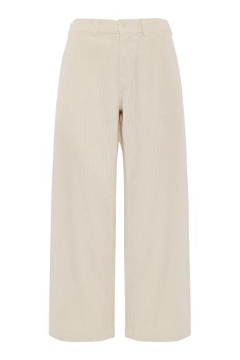 Sbam cotton corduroy trousers in winter white