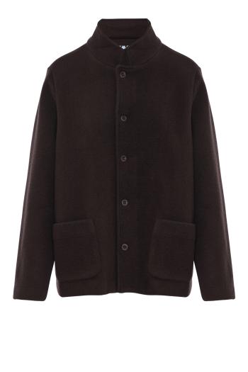 Mirto felted wool jacket in cacao