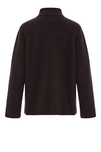 Mirto felted wool jacket in cacao