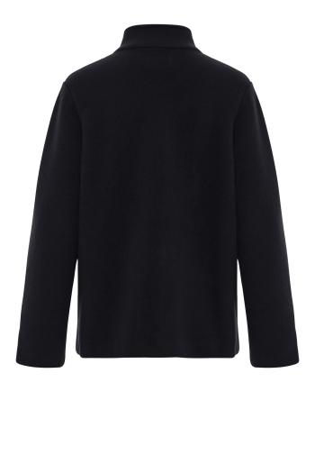 Mirto felted wool jacket in black