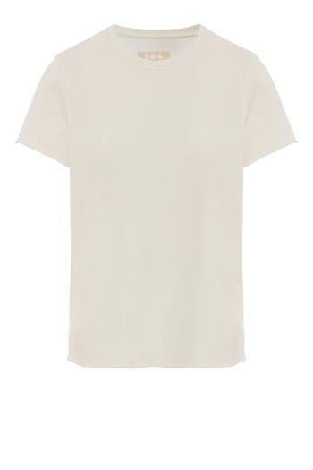 Rico cotton crew-neck T-shirt in winter white