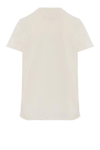 Rico cotton crew-neck T-shirt in winter white