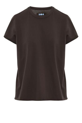 Rico cotton crew-neck T-shirt in cacao