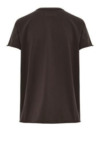 Rico cotton crew-neck T-shirt in cacao