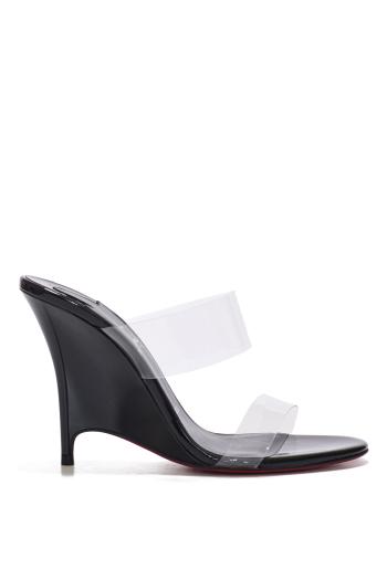 Solo Zee 100 TPU and patent leather mules in black