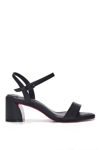 Jane 55 nappa leather sandals in black