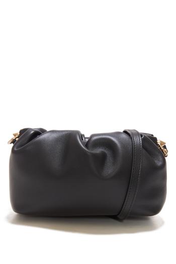 Eva mini nappa leather crossbody bag in black