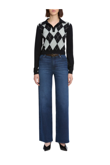 Le Slim Palazzo wide-leg jean in ultraviolet
