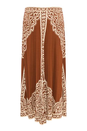Wild Frontiers maxi skirt in brown