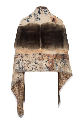 Fanory silk scarf in blue