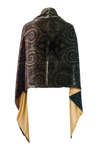 Kanadas silk scarf in velluto d'ombra