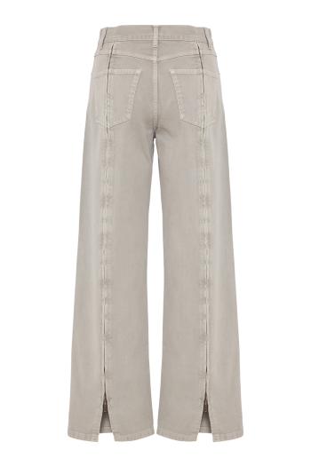 Zip jeans in ash