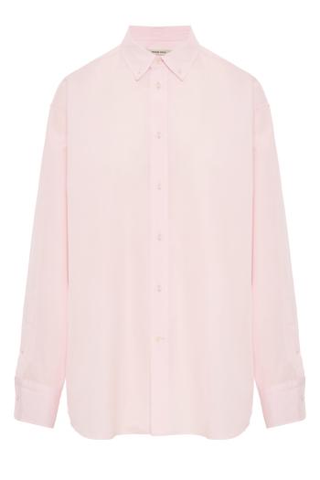 Organic cotton button-collar shirt in pale pink