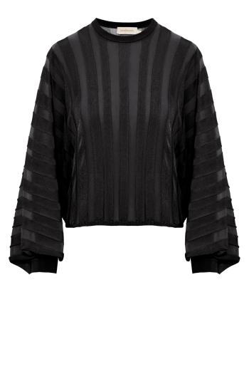 Valiant drawn sweater in black