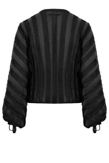 Valiant drawn sweater in black